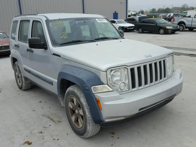 1J8GP28K38W243685 - 2008 JEEP LIBERTY SP SILVER photo 1