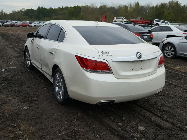 1G4GJ5E37DF264195 - 2013 BUICK LACROSSE T WHITE photo 3