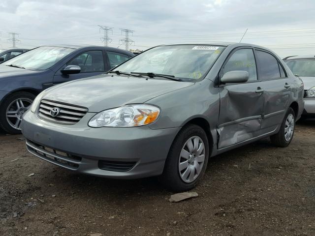 2T1BR32E74C185149 - 2004 TOYOTA COROLLA CE GRAY photo 2