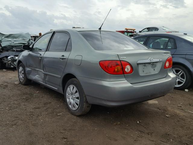 2T1BR32E74C185149 - 2004 TOYOTA COROLLA CE GRAY photo 3