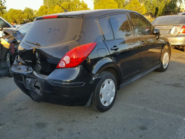 3N1BC13E89L404499 - 2009 NISSAN VERSA S BLACK photo 4