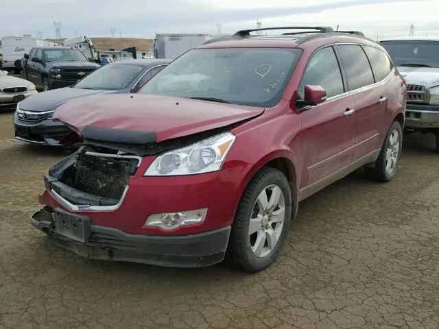 1GNKVLED8CJ233539 - 2012 CHEVROLET TRAVERSE L RED photo 2