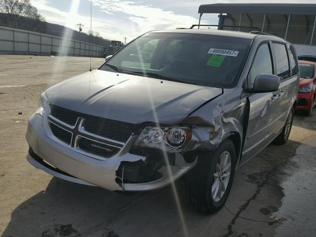 2C4RDGCG9ER153888 - 2014 DODGE GRAND CARA GRAY photo 2