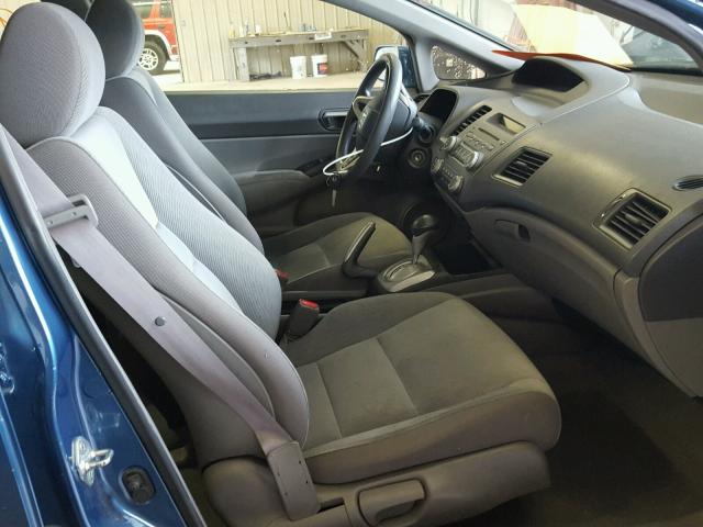 2HGFA16549H364237 - 2009 HONDA CIVIC LX BLUE photo 5