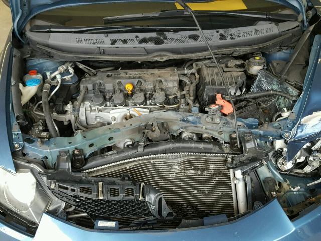 2HGFA16549H364237 - 2009 HONDA CIVIC LX BLUE photo 7