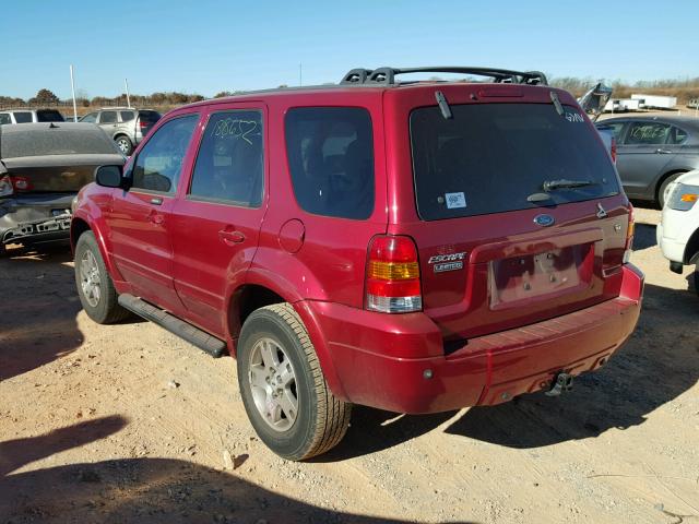 1FMCU04135KB31984 - 2005 FORD ESCAPE LIM RED photo 3