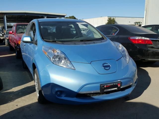 1N4AZ0CP1FC333243 - 2015 NISSAN LEAF S BLUE photo 1