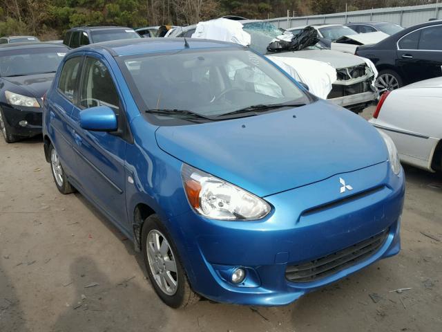 ML32A4HJ7EH013463 - 2014 MITSUBISHI MIRAGE ES BLUE photo 1