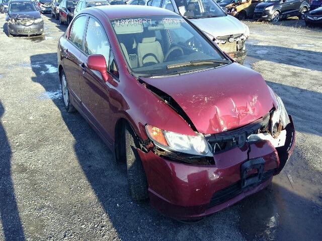 2HGFA16527H018197 - 2007 HONDA CIVIC LX RED photo 1