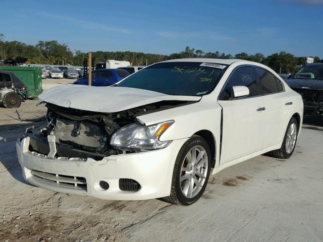 1N4AA5AP0EC447028 - 2014 NISSAN MAXIMA S WHITE photo 2