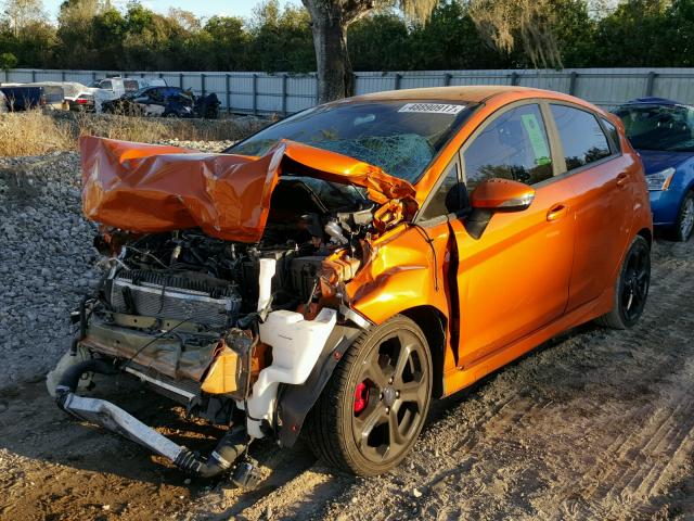 3FADP4GX6HM137112 - 2017 FORD FIESTA ST ORANGE photo 2