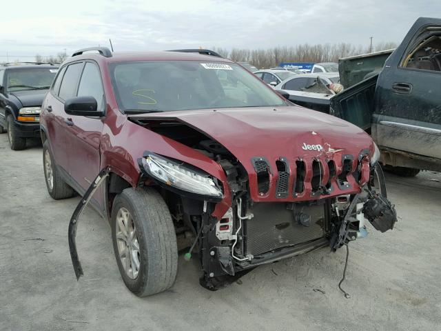 1C4PJMAB2GW175831 - 2016 JEEP CHEROKEE S RED photo 1