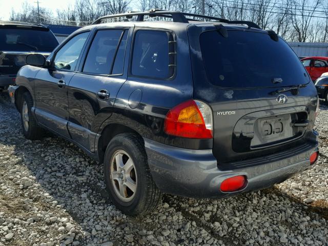 KM8SC13D84U588051 - 2004 HYUNDAI SANTA FE G BLACK photo 3