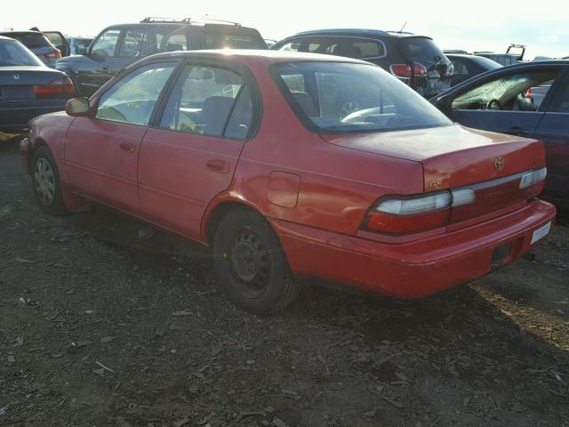 2T1BB02E5VC188670 - 1997 TOYOTA COROLLA DX RED photo 3