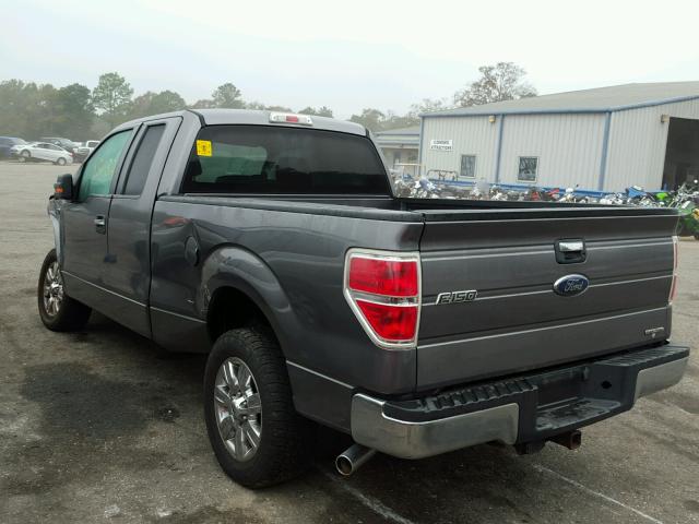 1FTFX1CF1BFA04165 - 2011 FORD F150 SUPER GRAY photo 3