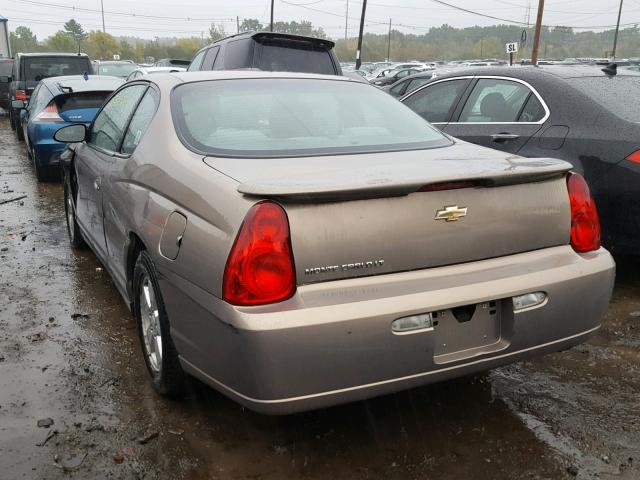 2G1WM15K669291996 - 2006 CHEVROLET MONTE CARL ყავისფერი ფოტო 3