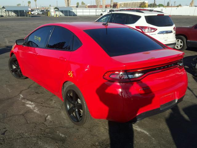 1C3CDFBB5GD624516 - 2016 DODGE DART SXT RED photo 3