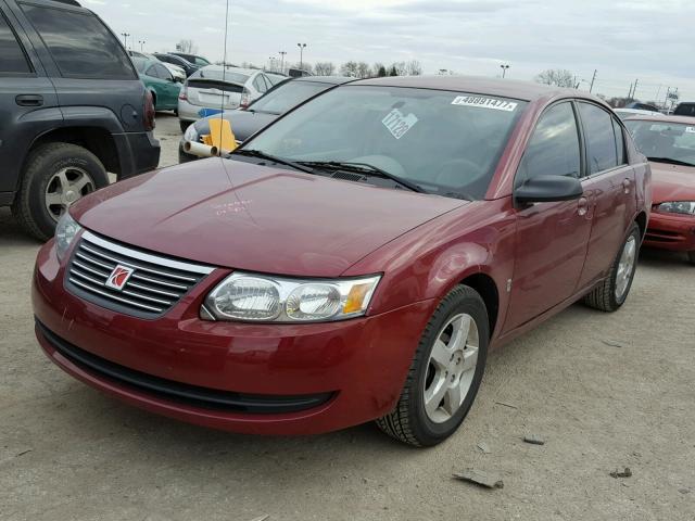 1G8AJ58F96Z170282 - 2006 SATURN ION LEVEL BURGUNDY photo 2