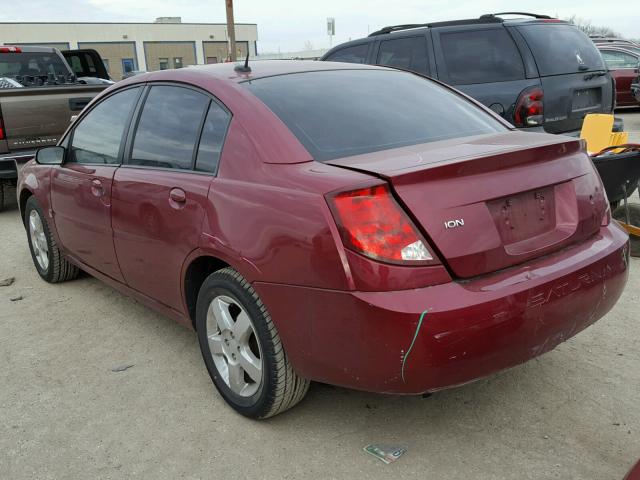 1G8AJ58F96Z170282 - 2006 SATURN ION LEVEL BURGUNDY photo 3