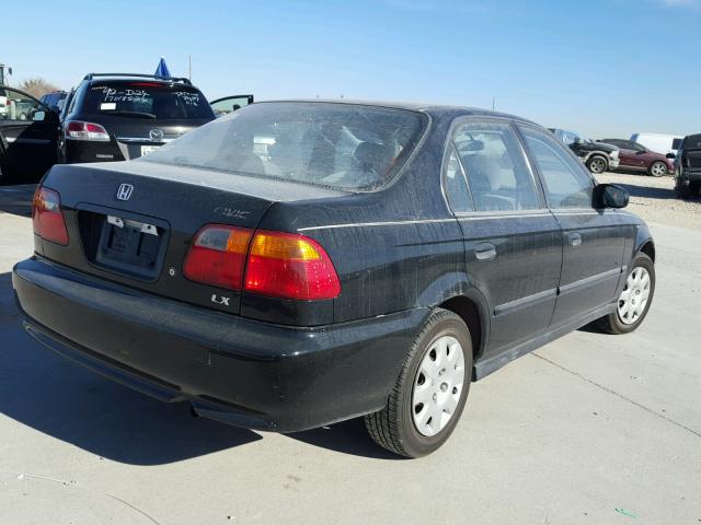 1HGEJ6675YL026048 - 2000 HONDA CIVIC LX BLACK photo 4