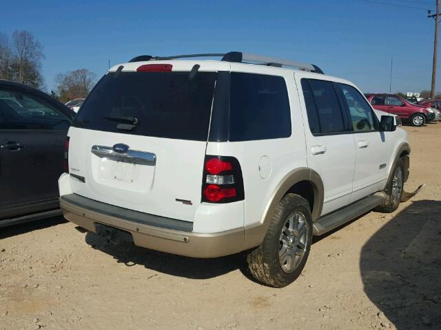 1FMEU64E86ZA05885 - 2006 FORD EXPLORER E WHITE photo 4