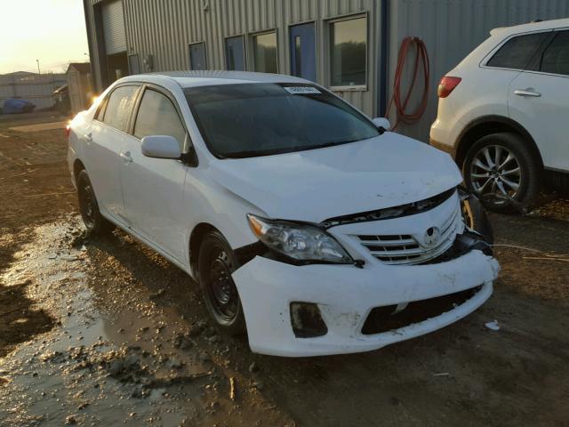 2T1BU4EEXDC026755 - 2013 TOYOTA COROLLA BA WHITE photo 1