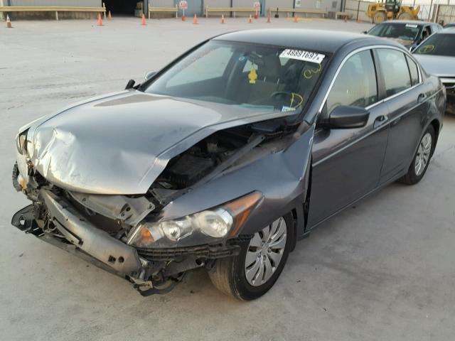 1HGCP2F36AA086529 - 2010 HONDA ACCORD LX GRAY photo 2