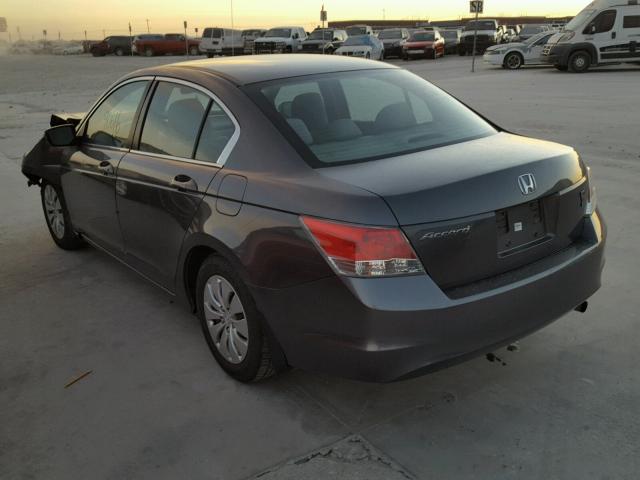 1HGCP2F36AA086529 - 2010 HONDA ACCORD LX GRAY photo 3