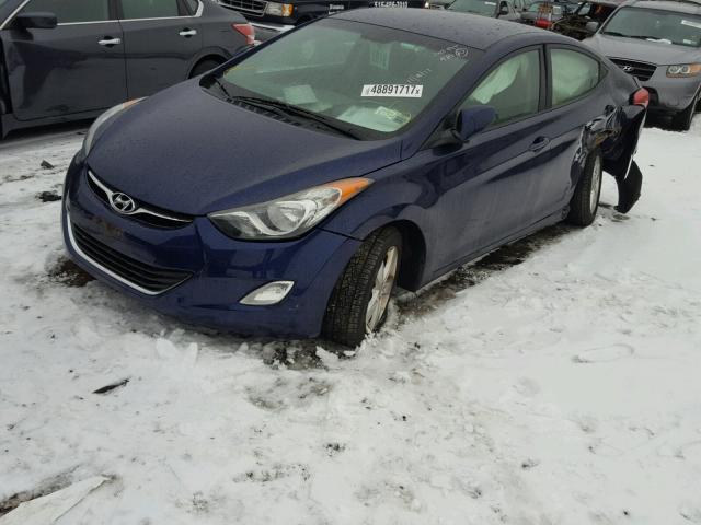 5NPDH4AE2CH110440 - 2012 HYUNDAI ELANTRA GL BLUE photo 2