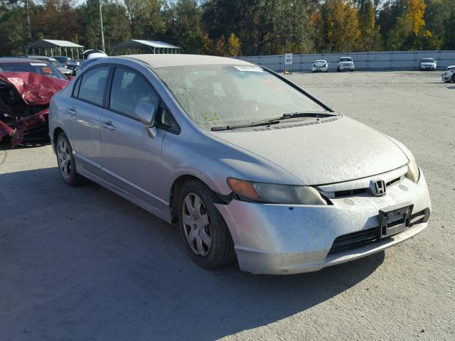 1HGFA16546L151707 - 2006 HONDA CIVIC LX SILVER photo 1