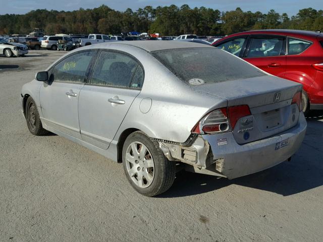 1HGFA16546L151707 - 2006 HONDA CIVIC LX SILVER photo 3