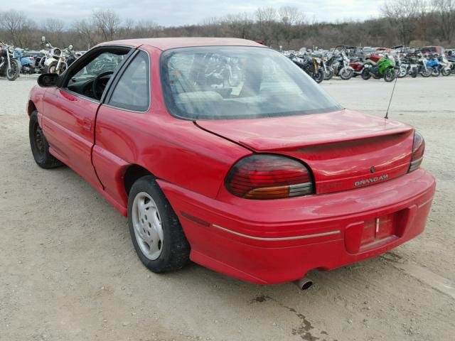 1G2NE12M9VC825655 - 1997 PONTIAC GRAND AM S 红色 照片 3