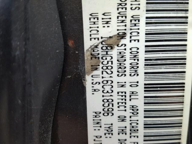 1J8HG58216C318596 - 2006 JEEP COMMANDER Boz foto 10