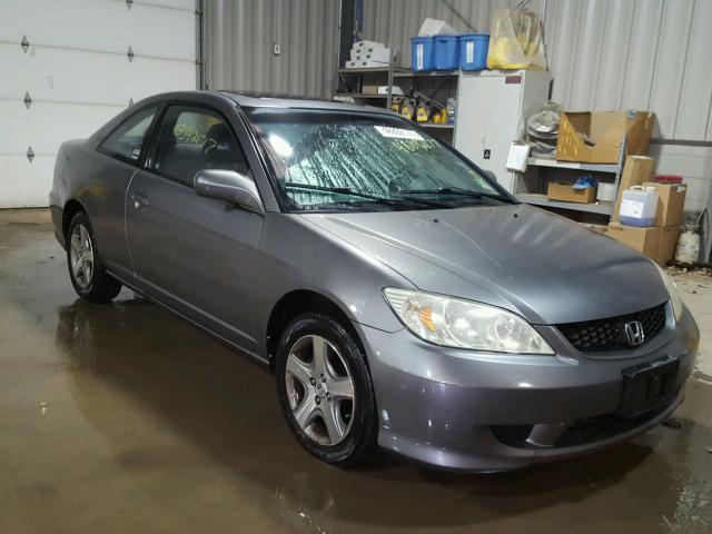 1HGEM22084L020926 - 2004 HONDA CIVIC EX GRAY photo 1