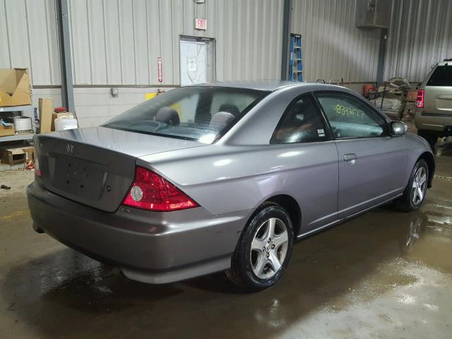 1HGEM22084L020926 - 2004 HONDA CIVIC EX GRAY photo 4