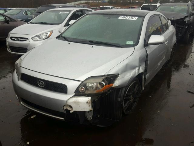 JTKDE167280235498 - 2008 TOYOTA SCION TC SILVER photo 2