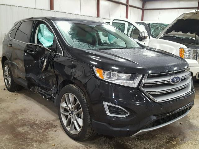 2FMTK4K87FBB91078 - 2015 FORD EDGE TITAN BLACK photo 1