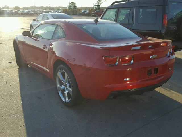 2G1FA1EV7A9166825 - 2010 CHEVROLET CAMARO LS RED photo 3