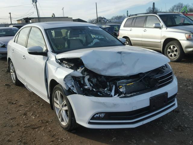 3VWL17AJ9FM314257 - 2015 VOLKSWAGEN JETTA SEL WHITE photo 1