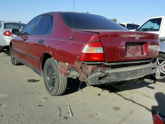 1HGCD552XRA024873 - 1994 HONDA ACCORD DX BURGUNDY photo 3