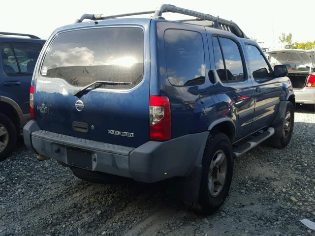 5N1ED28Y14C647605 - 2004 NISSAN XTERRA XE BLUE photo 4