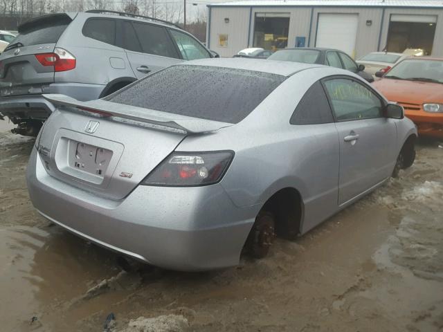 2HGFG21577H703940 - 2007 HONDA CIVIC SI SILVER photo 4