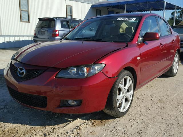 JM1BK32F581119321 - 2008 MAZDA 3 I RED photo 2