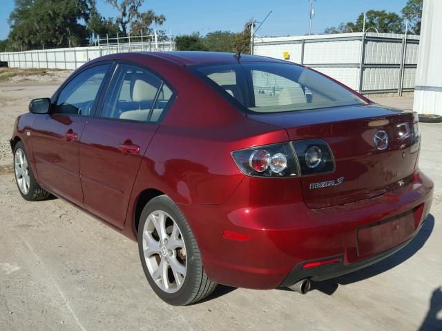 JM1BK32F581119321 - 2008 MAZDA 3 I RED photo 3