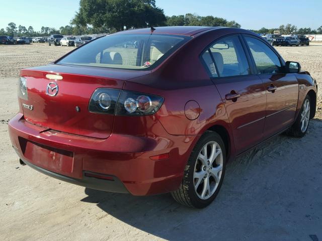 JM1BK32F581119321 - 2008 MAZDA 3 I RED photo 4