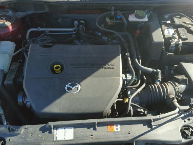 JM1BK32F581119321 - 2008 MAZDA 3 I RED photo 7