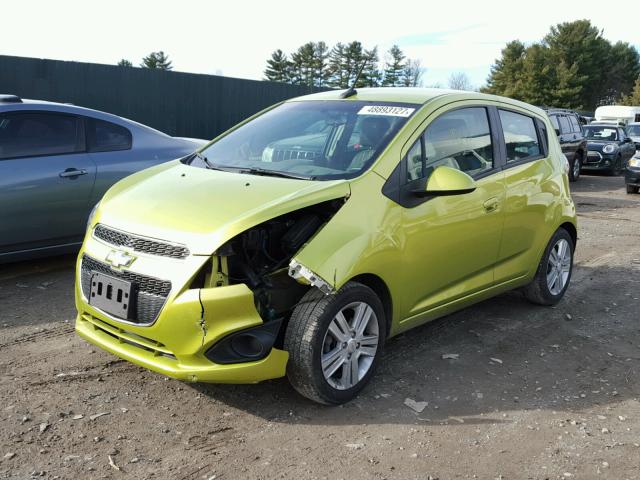 KL8CB6S95DC517202 - 2013 CHEVROLET SPARK LS GREEN photo 2