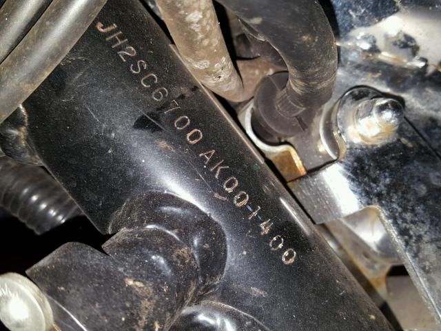 JH2SC6700AK001400 - 2010 HONDA VT1300 CS BLACK photo 10