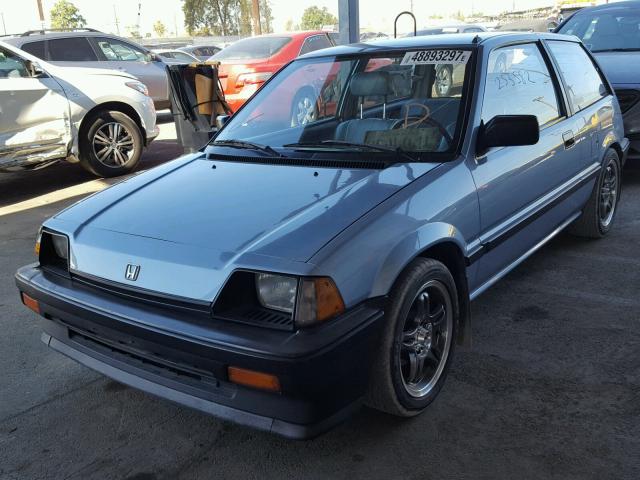 JHMAH5327FS005618 - 1985 HONDA CIVIC 1500 BLUE photo 2