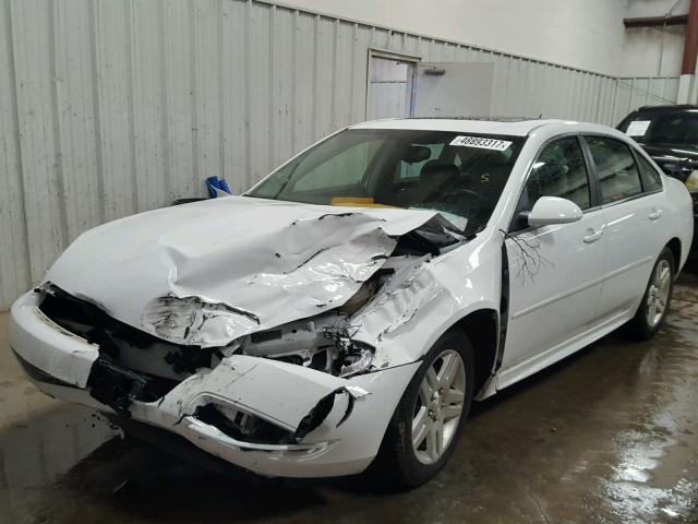 2G1WB5E36E1104565 - 2014 CHEVROLET IMPALA LIM WHITE photo 2